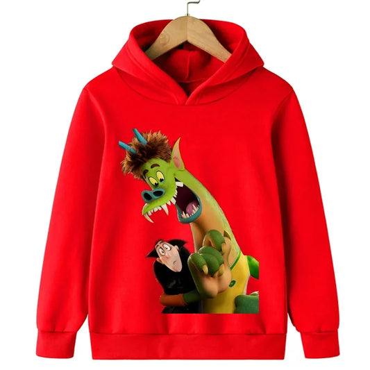 Hotel Transylvania New Cartoon 2-14 Years Old Kids Boys Hoodies Sweatshirts for Autumn Coats Teenager Boy Clothes Kid Girls Tops