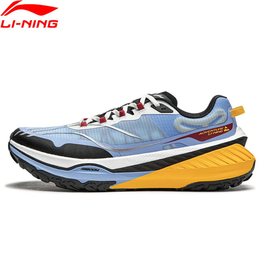 Li-Ning Mænd DI LU Trail løbesko Langdistance BOOM FIBER Cushion Sportssko Bærbare Anti-Slipery Sneakers ARNU003