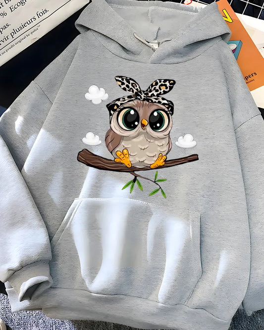 Kvinde sweatshirt Sød grafisk fleece dametøj