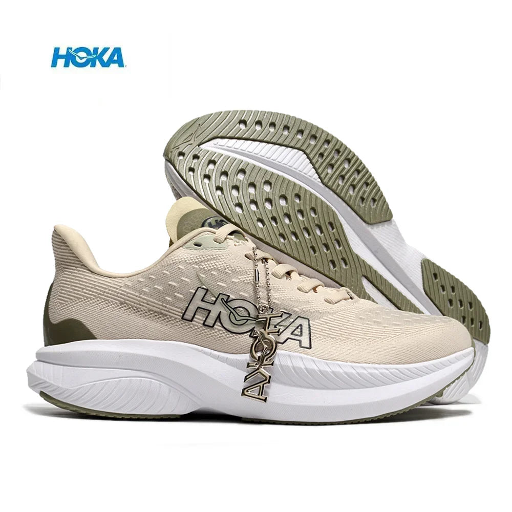 Original Hoka Mach 6 Men Women Lightweight Running Shoes Elastic Cushioning Sneakers Breathable Outdoor