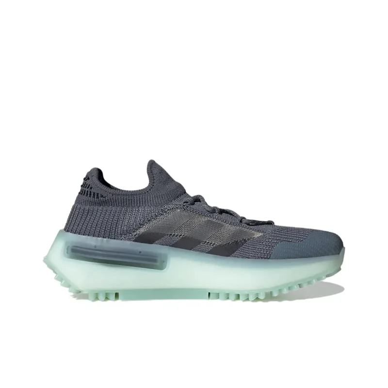 Adidas Originals NMD S1 trend breathable low top men's and women's same dark grey sportswear shoes