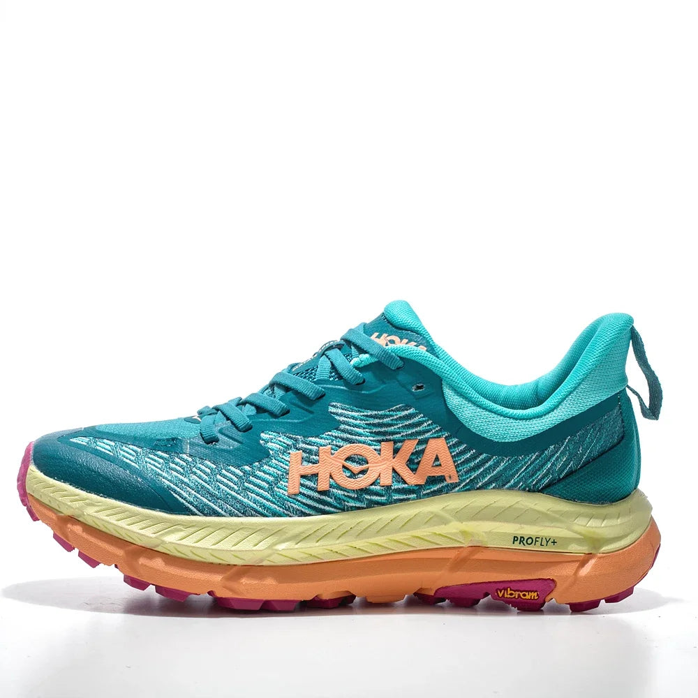 HOKA Mafate Speed 4 Women and Men Green Lime Non-slip Wear-resistant Lightweight Mesh Casual Sneakers Shoes 1129930-LGOM