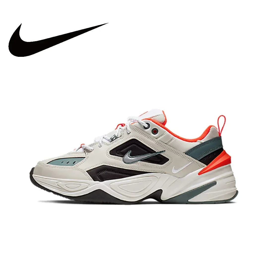 Nike Original Gray M2K Tekno Low Mens Running Shoes Retro Classic Comfortable Shock Absorbing Sneakers