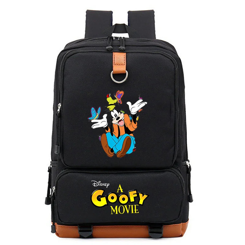 Disney A Goofy Movie School Backpack Boy Girl Travel Shoulder Backpack Men Women Large Capacity Daily Rucksack Mochila