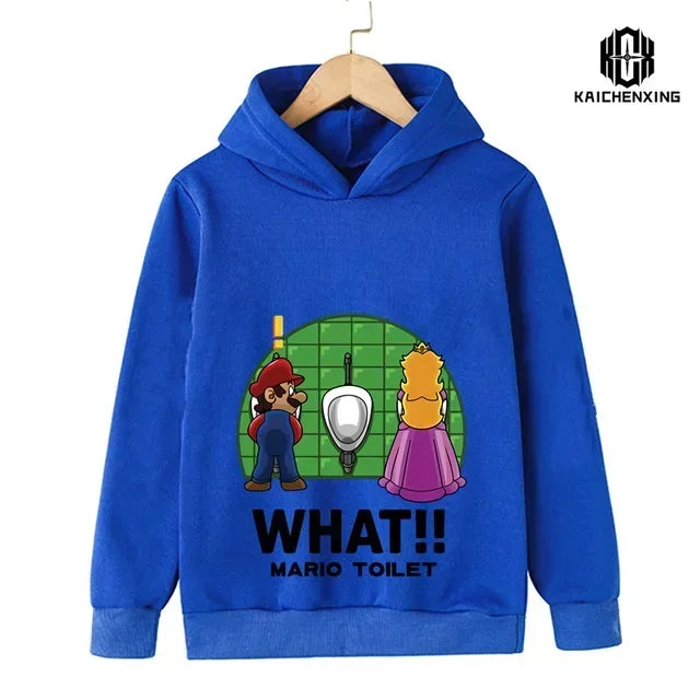 2024 New Game Super Mario Bros. Top Fashion Children's Sweatshirt Casual Cute Children's Hoodie Boy Girl Top Spring and Autumn