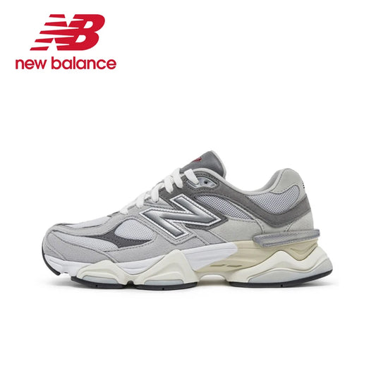 Original New Balance NB 9060 Non-Slip Lightweight Sports Casual Shoes Light Grey Men's and Women's Unisex Sneakers U9060GRY