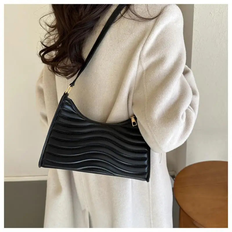 Women's Commuting Texture Minimalist Underarm Bag One Shoulder New Versatile Instagram One Shoulder Dumpling Bag Women's Bag