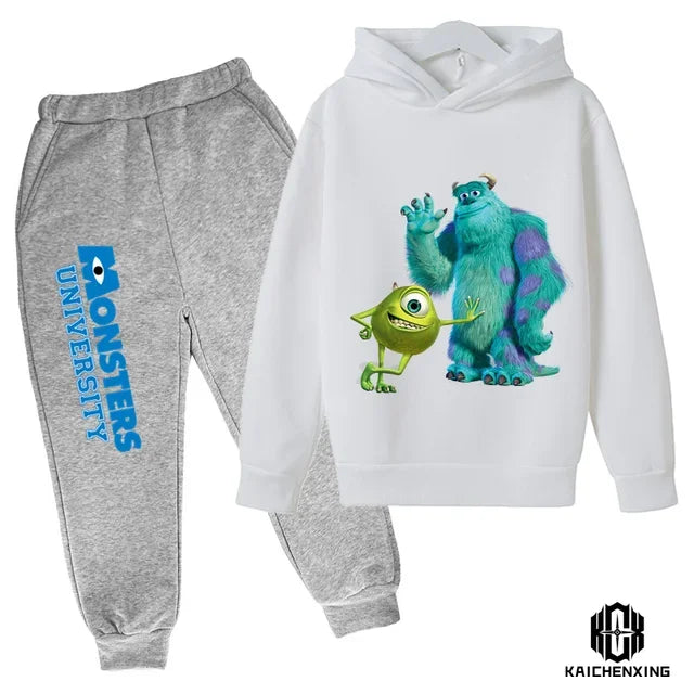 Girls Sweatshirt Pant Suit Coat Casual kids Boys Long Sleeve monsters inc. Clothes Kawaii Hoodies Children Pullover Sportswear