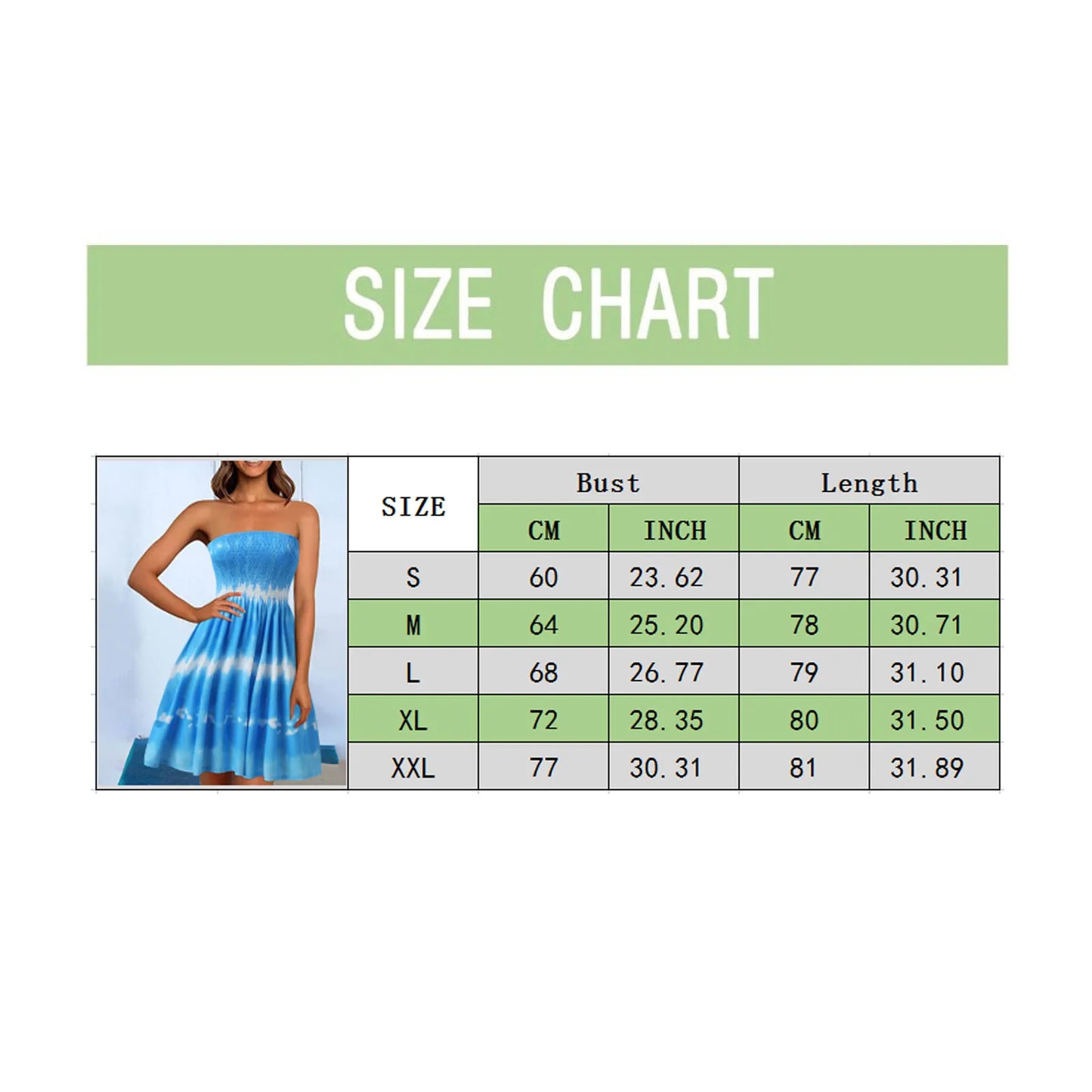 Summer Women Dresses Outfits 2024 Plus Size Sexy Strapless Tube Tops