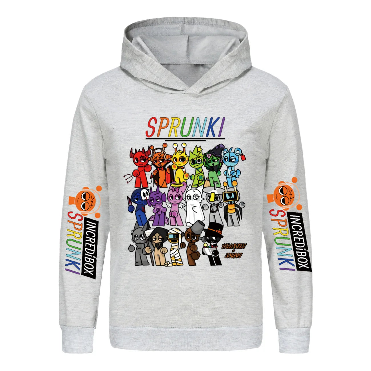 Hot Cartoon Sprunki Clothes Kids Game Incredibox Sweatshirts Baby Girls Outerwear Boys Pullover Coats Children's Top Clothing