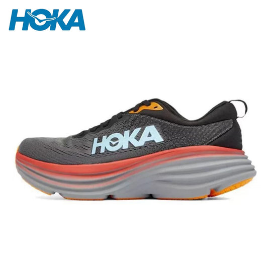 HOKA Bondi 8 Men Shoes Anti Slip Shock Absorption Road Running Shoes Women Light Breathable Tennis Shoes Unisex Outdoor Sneakers