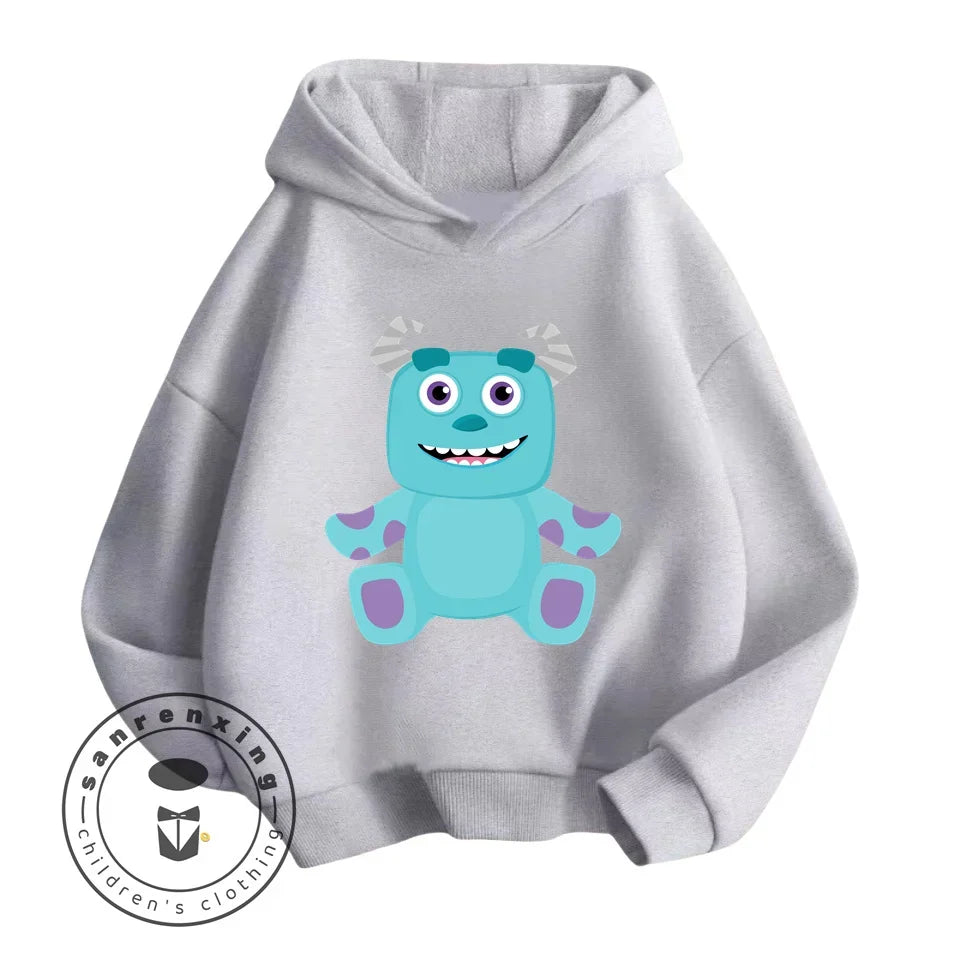 Monsters Inc Cartoon Kids Long Sleeve Hoodies Uniquely Crafted Garments That Bring the Charm of Your Favorite Cartoon to Life