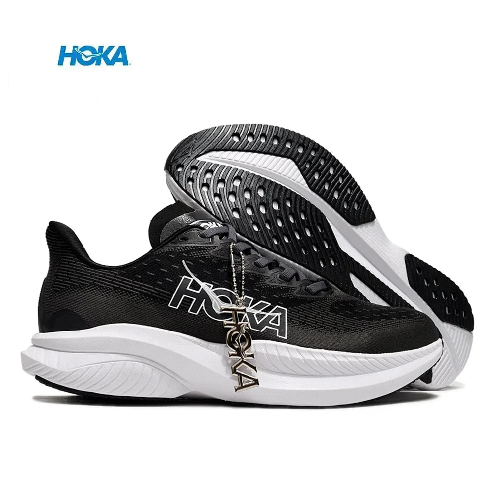 Original Hoka Mach 6 Men Women Lightweight Running Shoes Elastic Cushioning Sneakers Breathable Outdoor