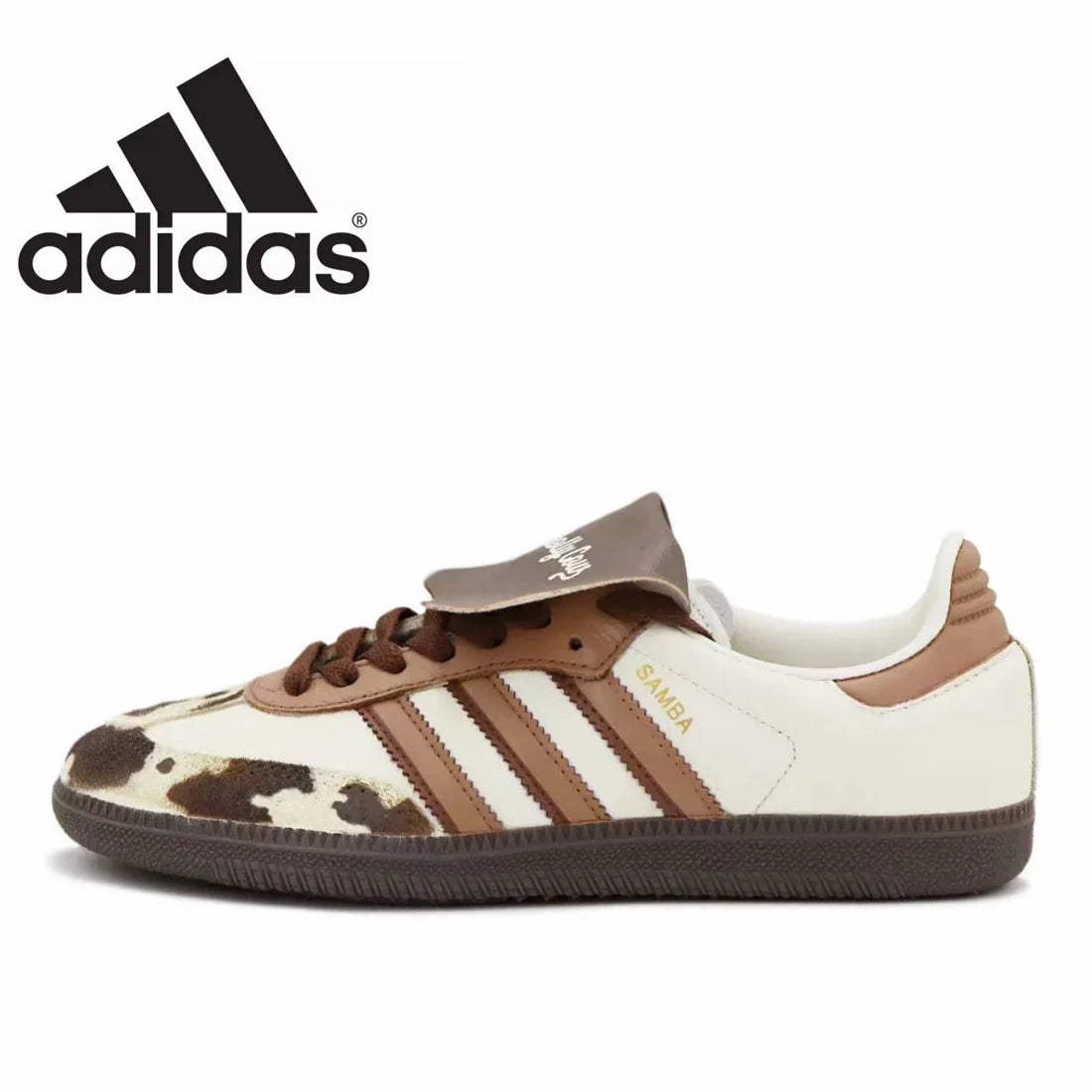 Adidas Samba OG JJJJound White Vegan Clover Men's and Women's Shoes Classic Retro Lightweight German Training Shoes