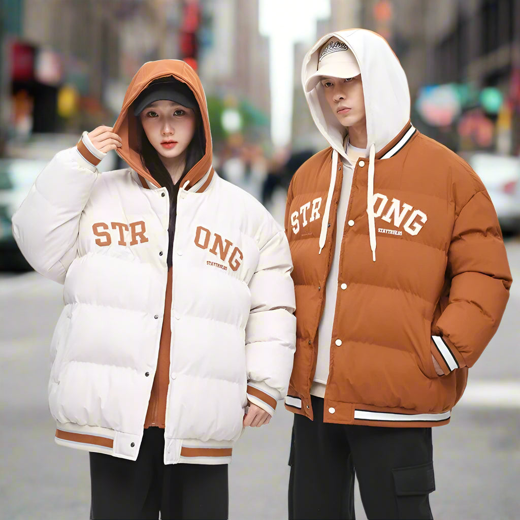 Baseball Uniform Cotton Parkas Hoodies Man Jackets Couple Keep Warm Winter Waterproof Coat Sports Women Outerwear Thick Clothing