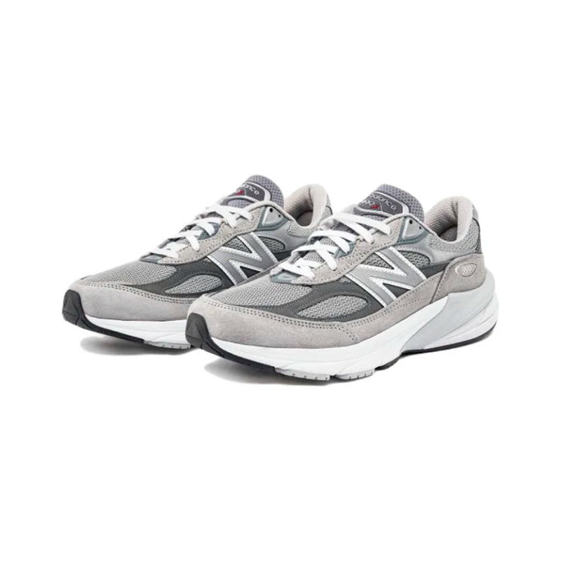 Original New Balance NB 990 V6 Trend Vintage Fabric Leather Shock Absorption Casual Running Shoes Unisex Sneakers M990GL6