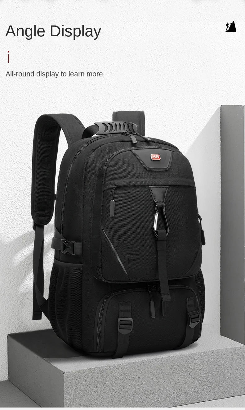 15.6/17.3" Travel Backpack Men Business Backpack School Expandable USB Bag Large Capacity Laptop Waterproof Fashion Backpack