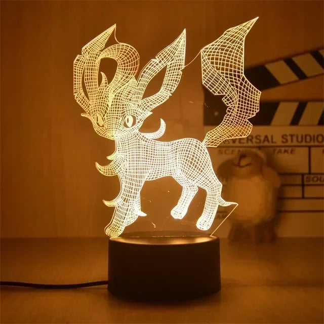 New Anime Pokemon Led 3D Night Light Kids Toy Anime Figures Cute Pikachu Bedside Lamp for Children Bedroom Decor Birthday Gift