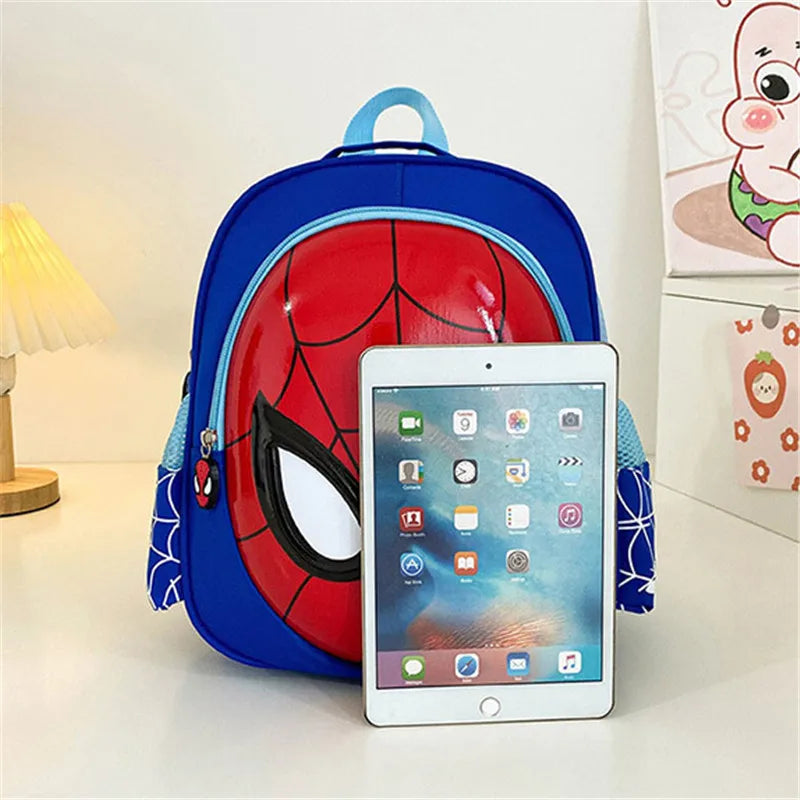 Marvel Cartoon Children's Shoulder Bags Spider Man Student School Bag Cartoon 3d Stereo Kindergarten Backpack Travel Bags Gifts