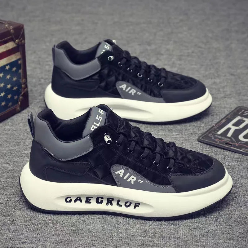 Men Fashion Thick Bottom Platform Casual Shoes