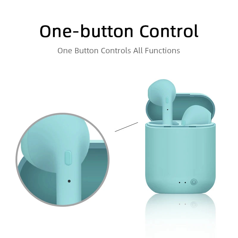 Disney TWS i7 Mini 2 Wireless Headphones Bluetooth 5.0 Earphone Matte Macaron Earbuds Handsfree With Mic Charging Box Headset