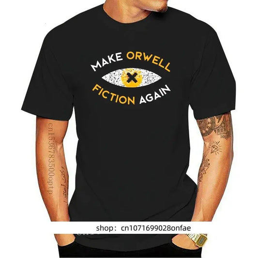 Ny Gør Orwell fiktion igen - Filosofi gave T-shirt orwell 1984 dystopi liberal filosof filosofi filosofi