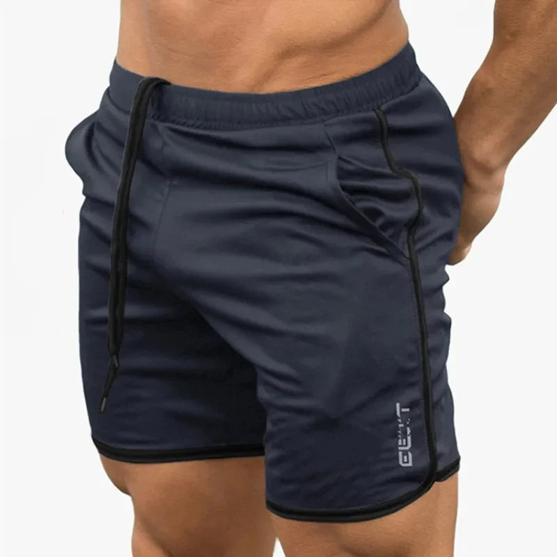 Summer Men Sports Running Shorts Training Soccer Tennis Workout GYM breathable Quick Dry Outdoor Jogging Men Elastic Shorts