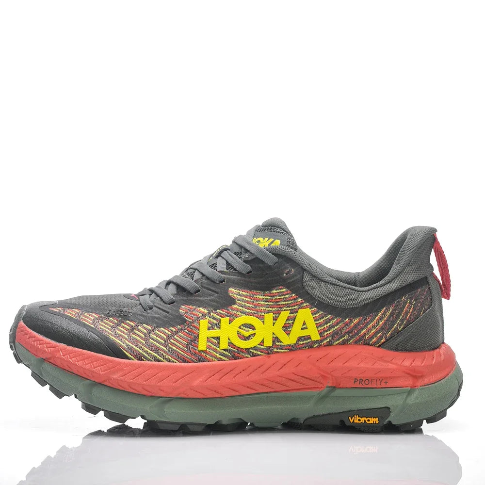 HOKA Mafate Speed ​​4 Damer og Mænd Golden Lake Blue Skridsikker Slidfast letvægts Mesh Casual Sneakers Sko