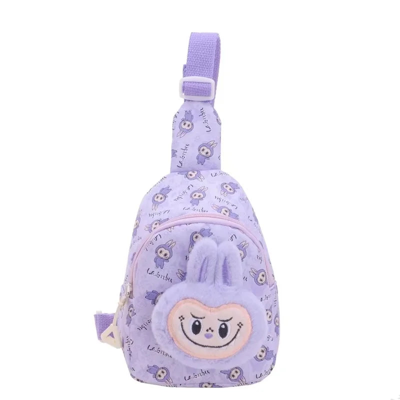 Labubu Messenger Bag Anime Cartoon Girls' Crossbody Bag Kawaii Cute Casual Fashion Children'S Chest Bag Birthday X-Mas Gift Kid