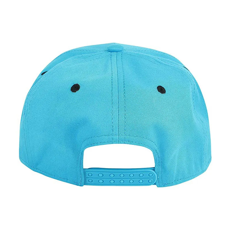 PANGKB Brand Difuzed Cap Cartoon Big Eyes Cookie Bite Blue Snapback Hat Adults Outdoor Travel Adjustable Sun Baseball Sports cap