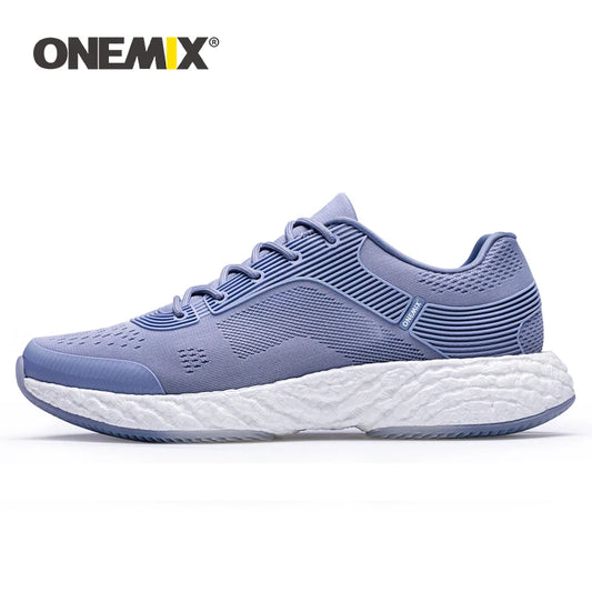 ONEMIX Men Walking Sneakers Breathable Mesh Lace Up Mesh Sport Shoes Fashion Casual Outdoor Jogging Shoes Women Running Shoes