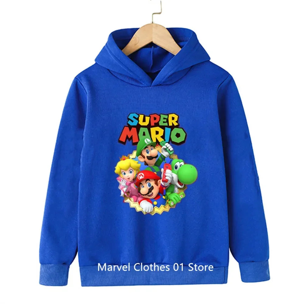 Fashion Children Game Sonic Hoodie Kids Sweatshirt Baby Boys Girls Cartoon Pullovers Kids Autumn Clothes Bros Hoodies