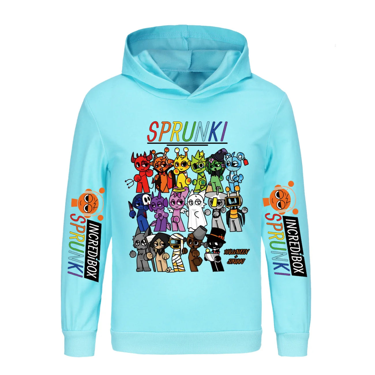 Hot Cartoon Sprunki Clothes Kids Game Incredibox Sweatshirts Baby Girls Outerwear Boys Pullover Coats Children's Top Clothing