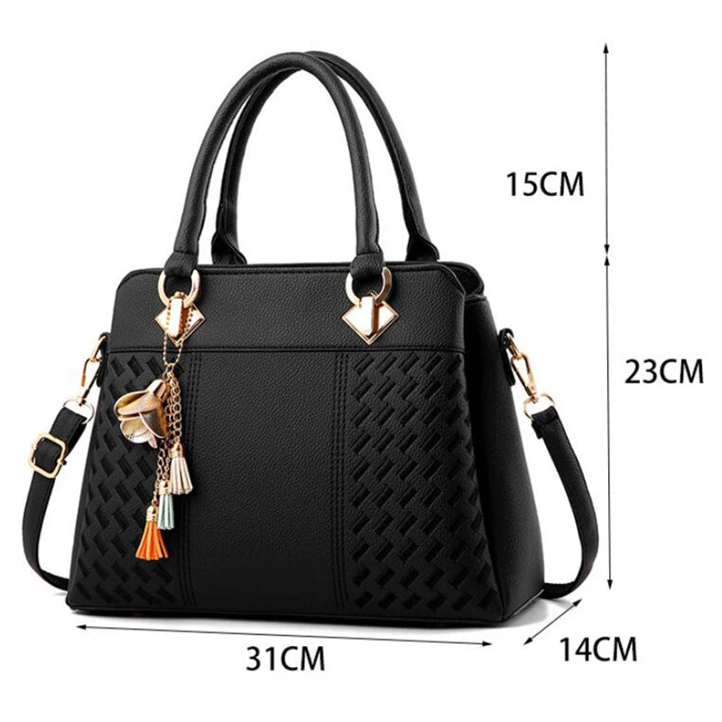 Crossbody Bag with tassel hanging Large Capacity Shoulder Bag