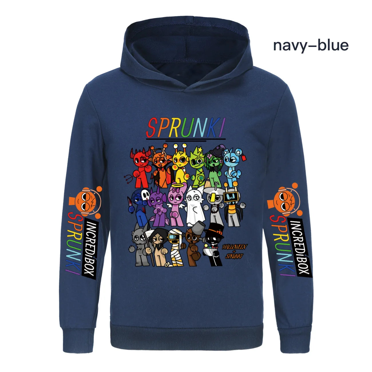 Hot Cartoon Sprunki Clothes Kids Game Incredibox Sweatshirts Baby Girls Outerwear Boys Pullover Coats Children's Top Clothing