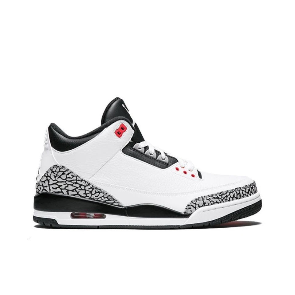 Original Air Jordan 3 “Infrared 23" For Men Red & White Red Classic Retro Vintage Basketball Shoes Sneakers 136064-123