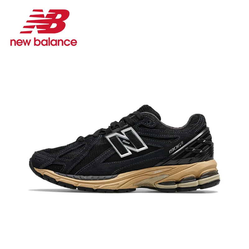 Original New Balance NB 1906R Retro All-fit Mesh Fabric Leather Breathable Casual Running Shoes Unisex Gray Sneakers M1906RB