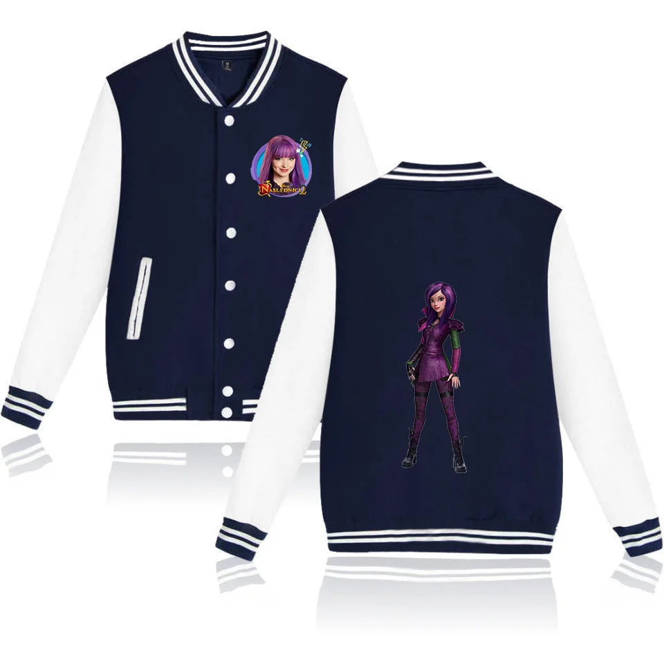 Descendants Varsity Baseball Bomber Jacket Mænd Kvinder Hip Hop Harajuku Jakker Børn Drenge Piger Single Coats