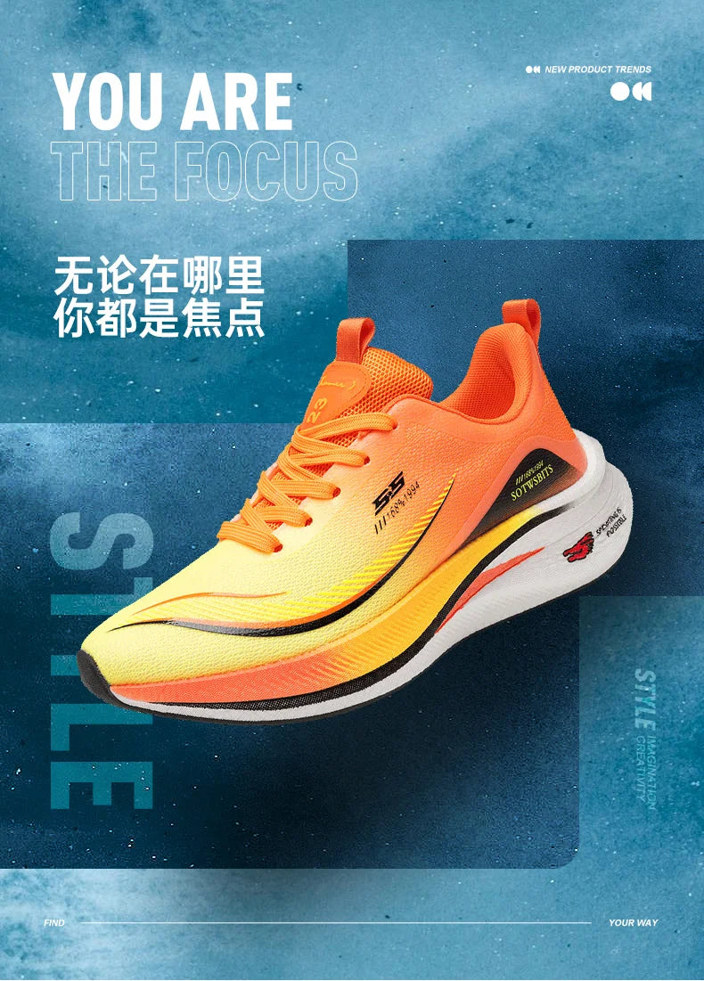 Luxury Marathon Men Sports Running Shoes Air Cushion Breathable Lightweight Comfortable Women Athletic Gym Training Footwear