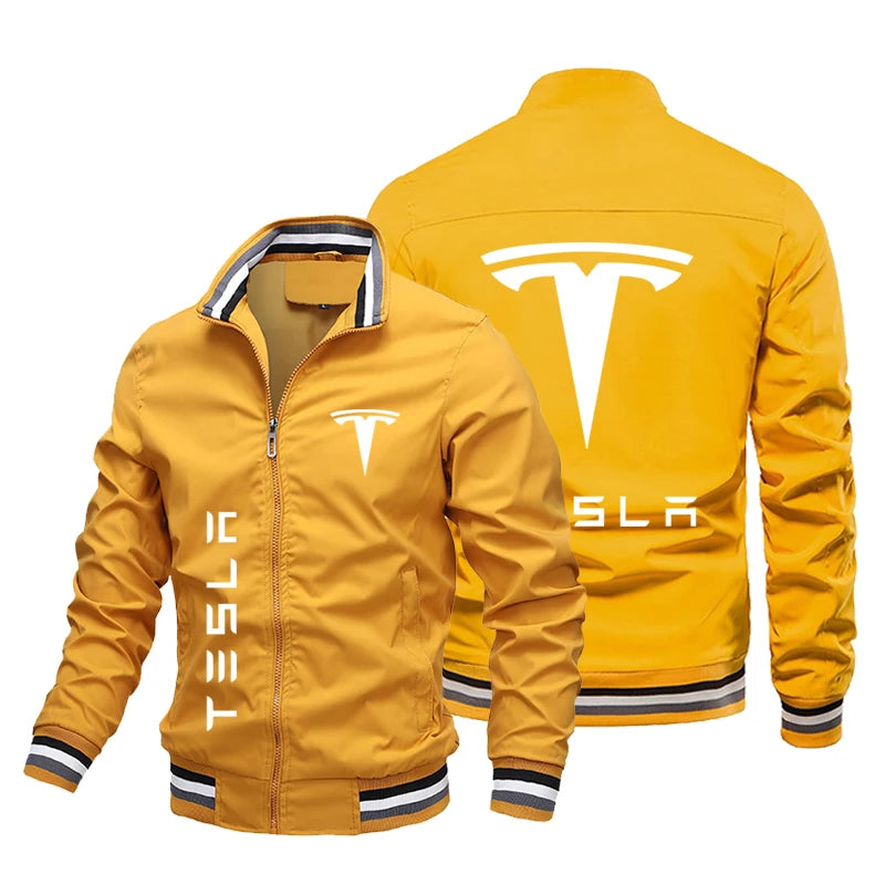 Men's zippered baseball jacket high-quality rider uniform motorcycle sportswear Spring and Autumn 2024