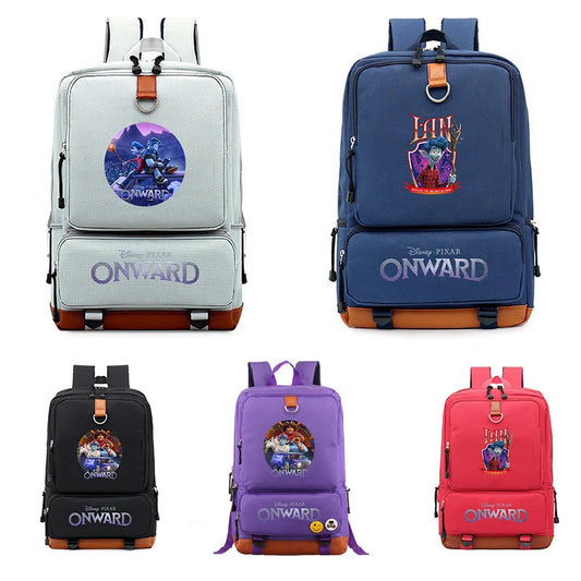 Onward Teenagers School Book Bag Shoulder Portable Backpack Men Women Travel Daily Rucksack Mochila