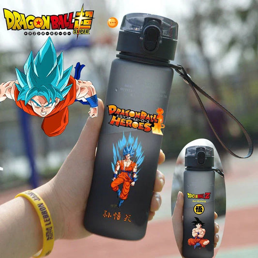 Cartoon Dragon Ball Son Goku Vegeta Large Capacity Water Bottle Men Women Student Drinking Cup Portable Outdoor Sports Water Cup