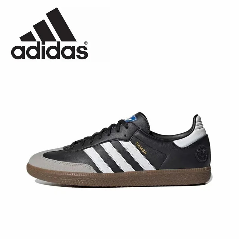 Adidas Samba OG JJJJound White Vegan Clover Men's and Women's Shoes Classic Retro Lightweight German Training Shoes