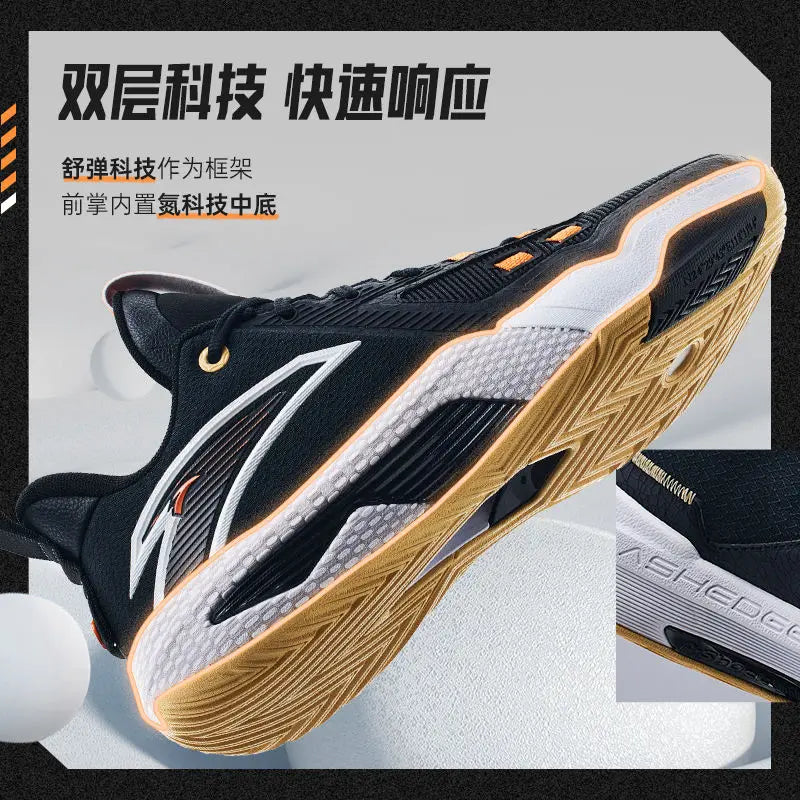 Anta Quick Battle 5 Basketball Shoes Men's 2024 Spring and Summer Professional Outdoor Combat Anti-Slip Wear-Resistant Sneakers