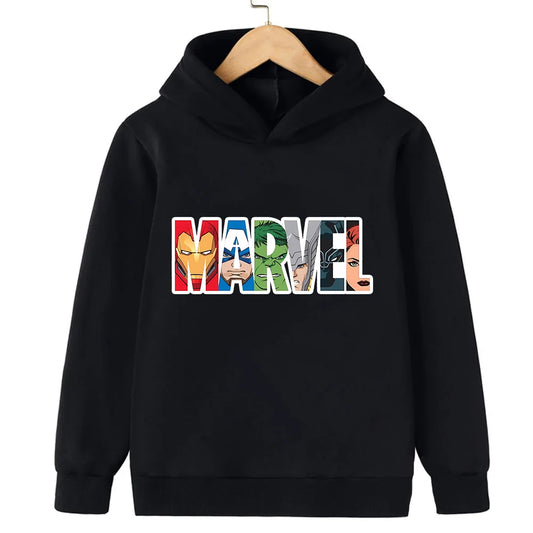 Children Hoodies Superhero Kids Pullover Hulk Spider Black Widow Casual Clothes Anime Kid Girl Boy Cartoons Top Sweatshirts