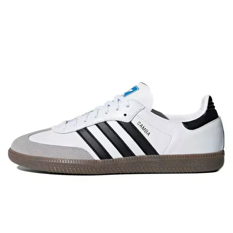 Adidas-Original Samba Team Low Skateboard Chaussures pour Hommes et Femmes, Unisexe, Rouge, Blanc