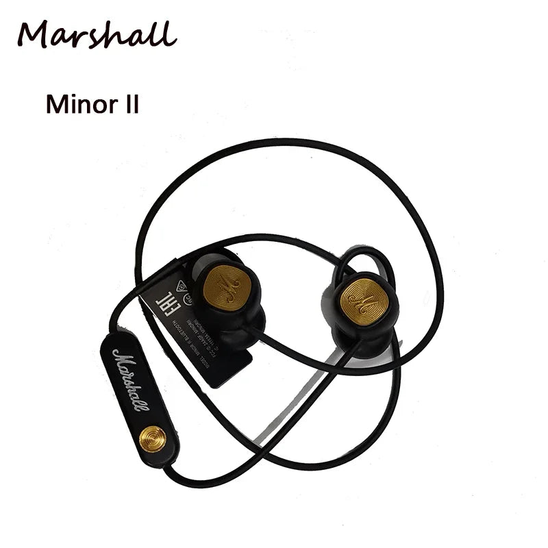 Original Marshall Minor II Bluetooth 5.0  for Pop Rock Music with Microphone Magnetic Suction Wireless Earbuds Headphones