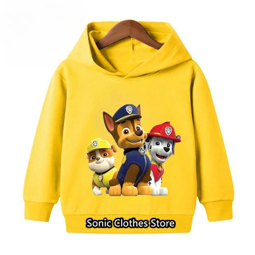 PAW Patrols Hoodie Kids Tops Long Sleeve Clothes Child Boys Girls Clothing Fashion Sweatshirts Spring Baby Boy Clothes