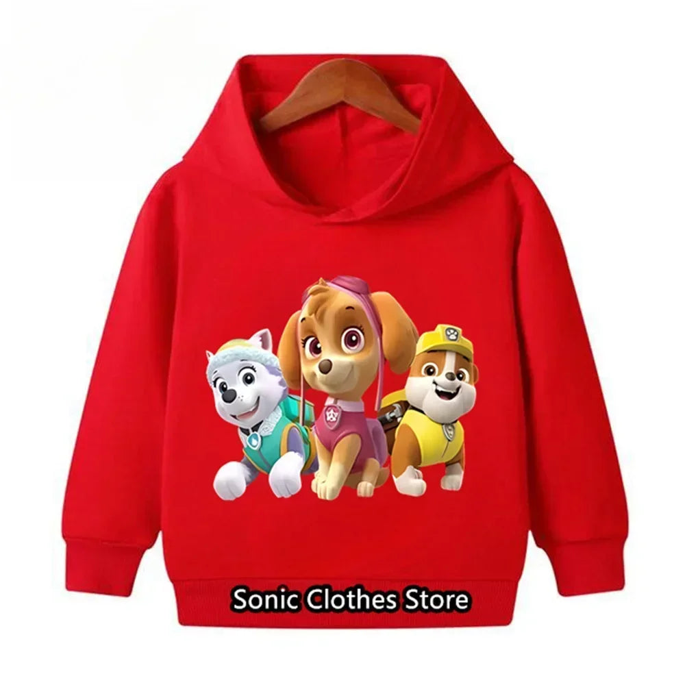 Child Paw Patrols Hoodie Kids Clothes Boys Girls Clothing Spring Autumn Sweatshirts Trapstars Cartoon Clothes Hoodie