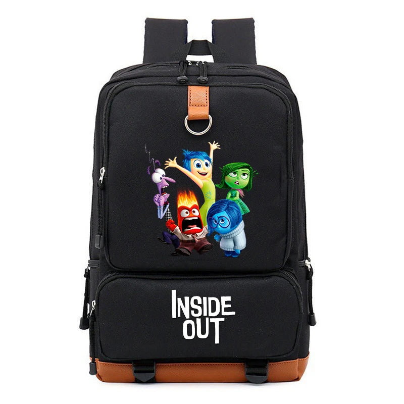 Disney Inside Out Backpack Men Women Large Capacity Daily Travel Shoulder Backpack Student Bookbag Mochila